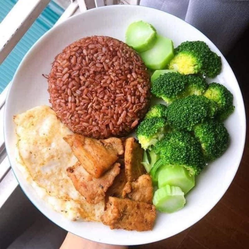 Gạo lứt dẻo Điện Biên/gạo lứt đỏ ăn kiêng,giảm cân,eatclean (1kg) - 2