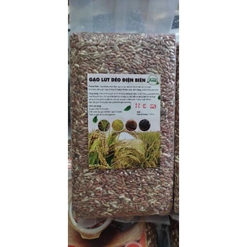 Gạo lứt dẻo Điện Biên/gạo lứt đỏ ăn kiêng,giảm cân,eatclean (1kg) - 3