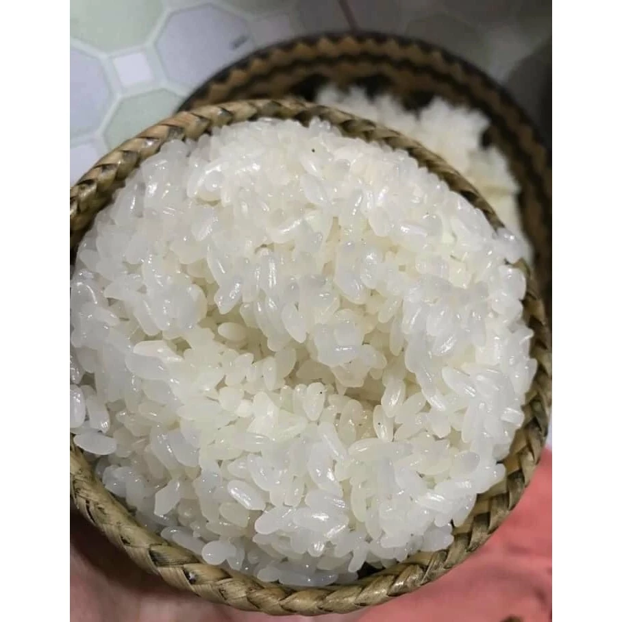 Gạo Nếp Cái Hoa Vàng 1Kg ( Nếp Bắc Hạt Tròn) - HNFoods - Cơm nếp thơm, dẻo nhiều - 4