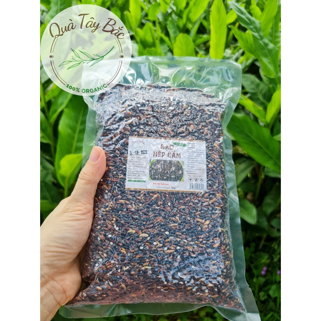 Gạo Nếp cẩm Điện Biên- Gạo nếp than- hàng loại 1 Thơm Dẻo Ngon - 5