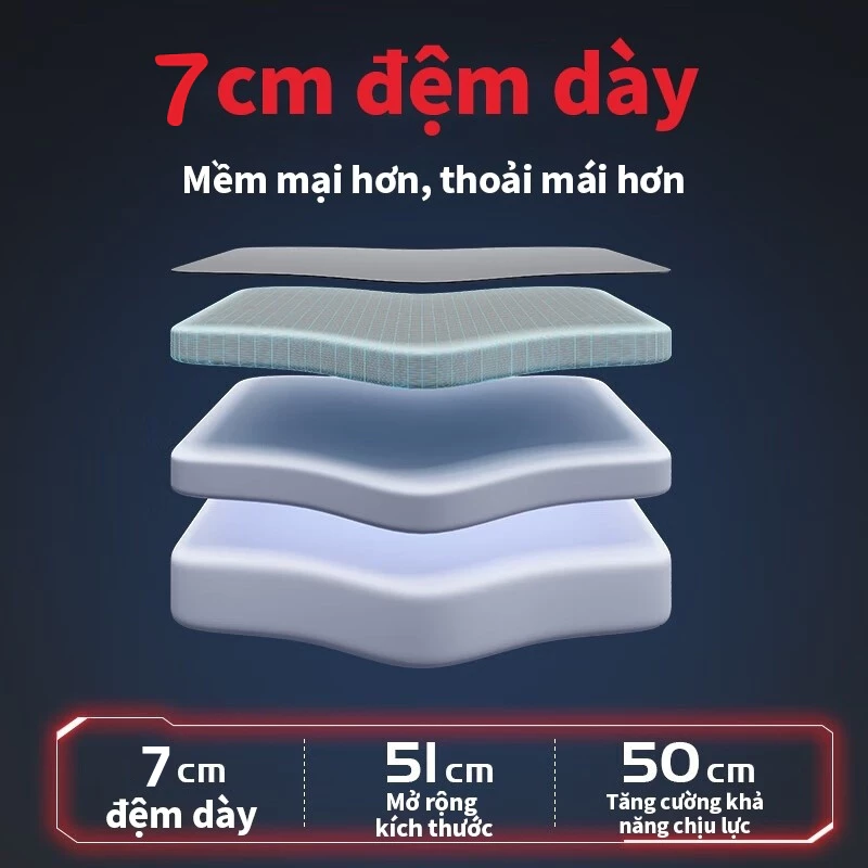 VOVOVA Ghế Gaming thiết kế ghế công thái học chuẩn tư thế 2 gối hỗ trợ bảo vệ cột sống ghế xoay văn phòng - 6