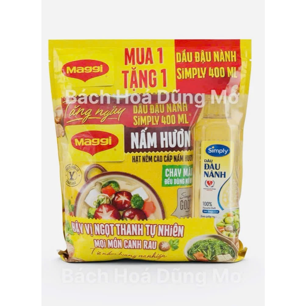 Hạt Nêm Chay Maggi Nấm Hương - Tặng Dầu Hào/ Hạt Nêm - Bách Hóa Tổng Hợp Dũng Mơ