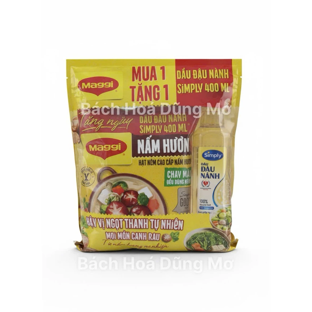 Hạt Nêm Chay Maggi Nấm Hương - Tặng Dầu Hào/ Hạt Nêm - Bách Hóa Tổng Hợp Dũng Mơ - 4