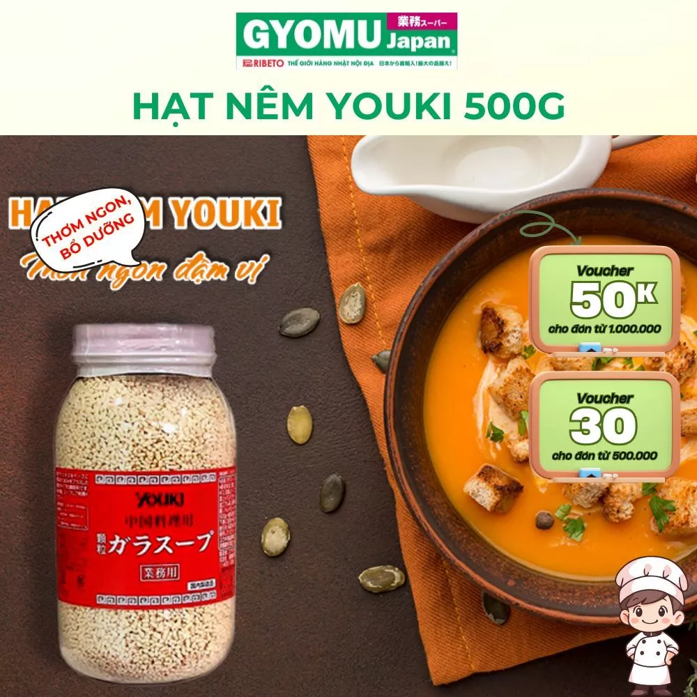 Hạt nêm YOUKI/ Các loại hạt nêm Nhật Bảnngon ngọt tự nhiên, an toàn cho bé và gia đình - GYOMU JAPAN