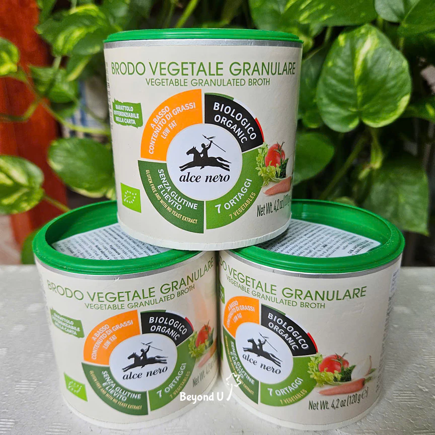 Hạt nêm hữu cơ Alce Nero 120g - hạt nêm từ rau củ Organic - 2