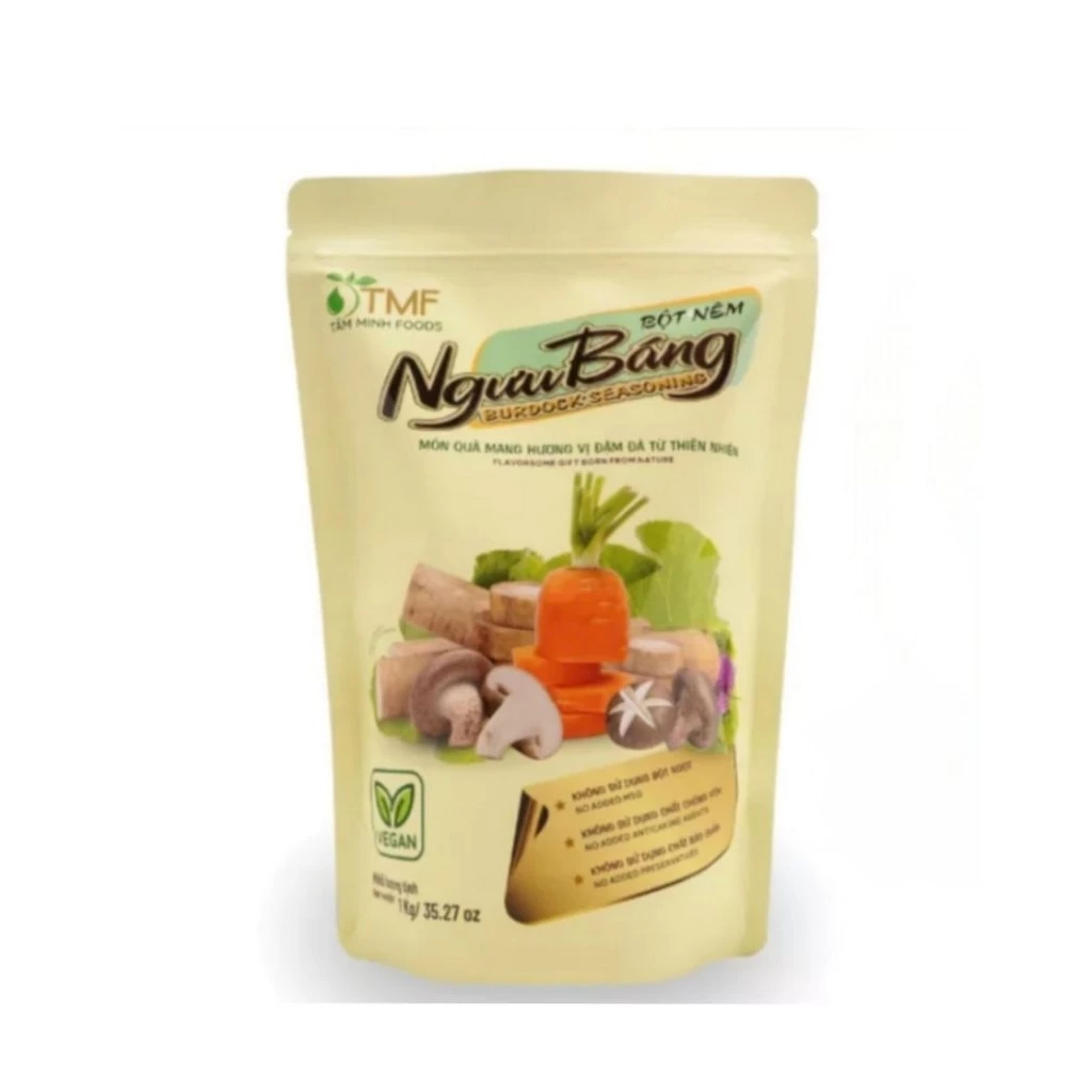 Bột nêm ngưu báng 1kg hạt nêm rau củ tự nhiên eatclean không bột ngọt không hóa chất cho người ăn chay cho mẹ và bé