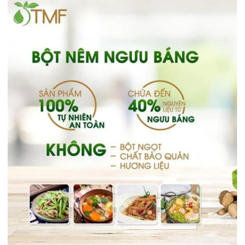 Bột nêm ngưu báng 1kg hạt nêm rau củ tự nhiên eatclean không bột ngọt không hóa chất cho người ăn chay cho mẹ và bé - 3