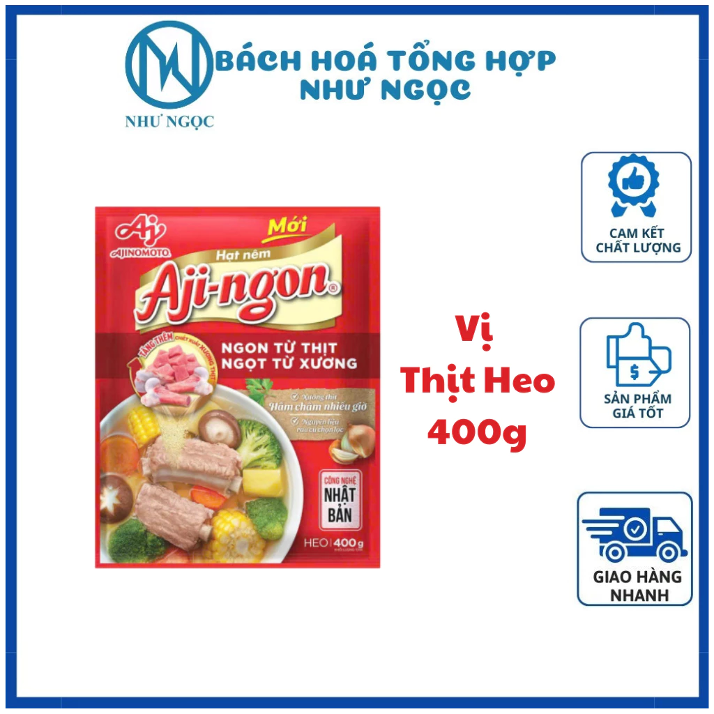 Hạt Nêm Aji-ngon Vị Thịt Heo/ Nấm Hương Hạt Sen - Bách hóa tổng hợp Như Ngọc