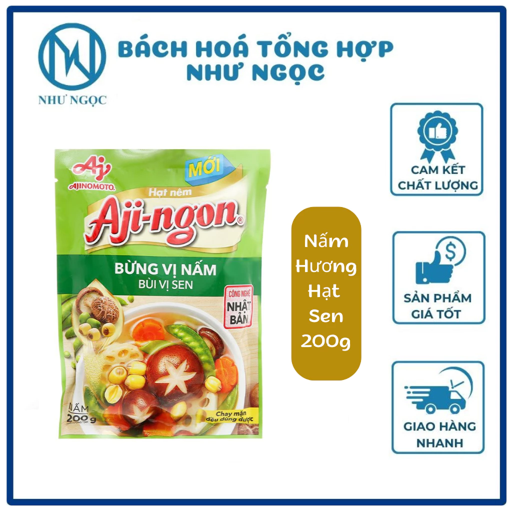 Hạt Nêm Aji-ngon Vị Thịt Heo/ Nấm Hương Hạt Sen - Bách hóa tổng hợp Như Ngọc - 2