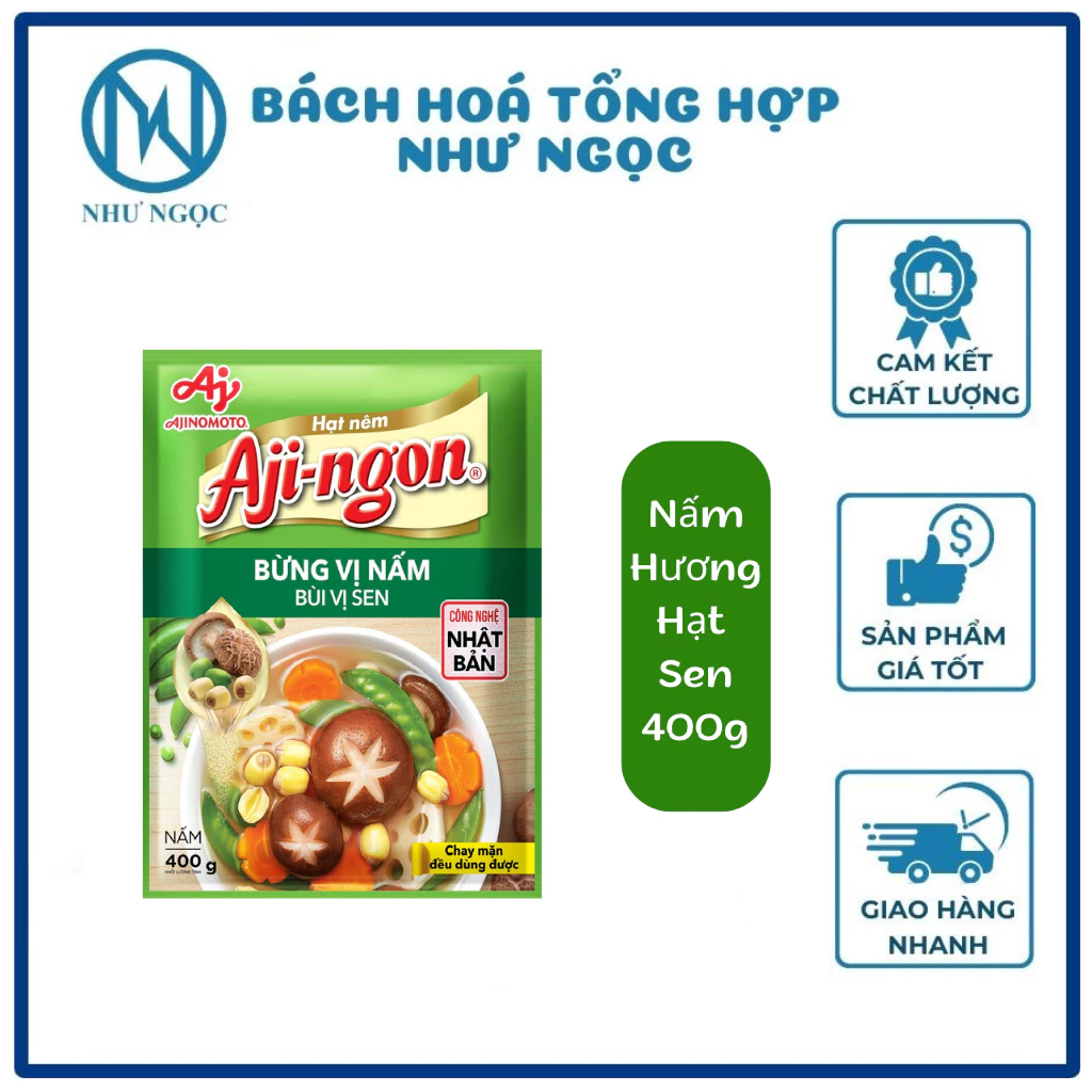 Hạt Nêm Aji-ngon Vị Thịt Heo/ Nấm Hương Hạt Sen - Bách hóa tổng hợp Như Ngọc - 3