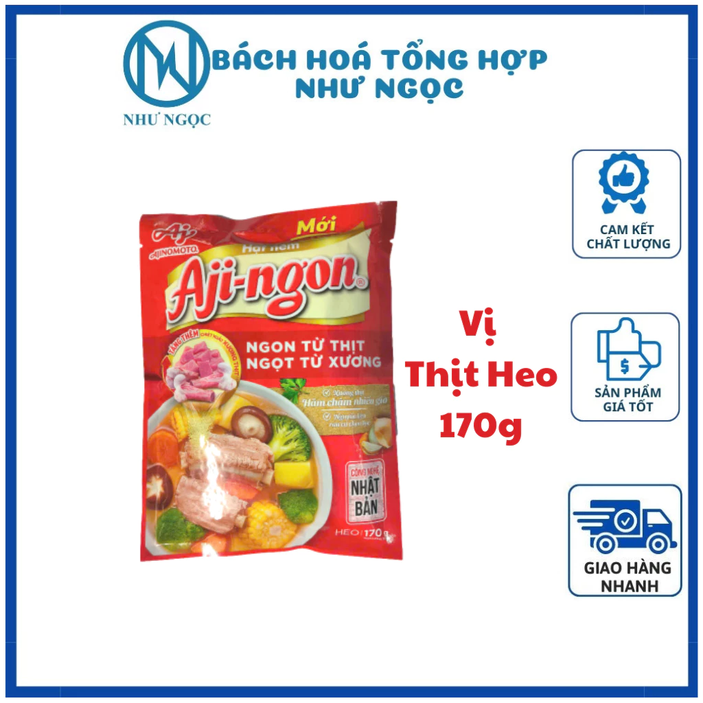 Hạt Nêm Aji-ngon Vị Thịt Heo/ Nấm Hương Hạt Sen - Bách hóa tổng hợp Như Ngọc - 4