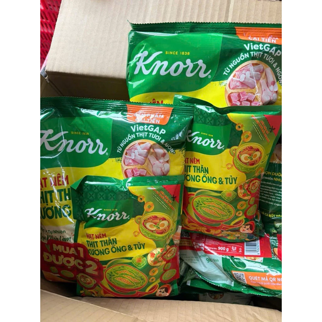 Mua 1 tặng 1 Hạt Nem Knorr xương thịt 900g + tặng Hạt Nêm 136gr - 3