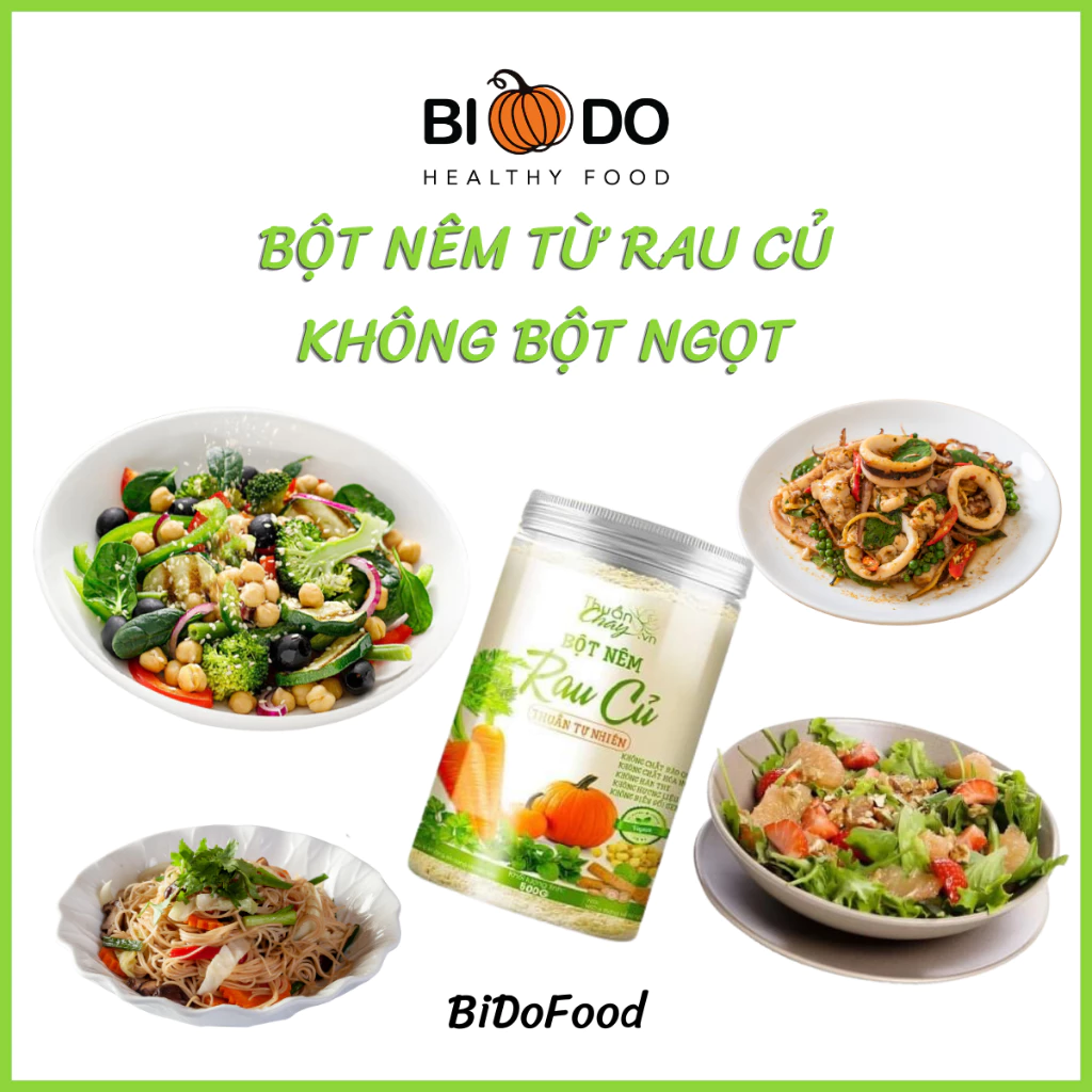 Hạt Nêm Rau Củ Cho Bé Ăn Dặm Thuần Chay - Bí Đỏ Food - Bột Nêm Chay Ngưu Bàng - 2