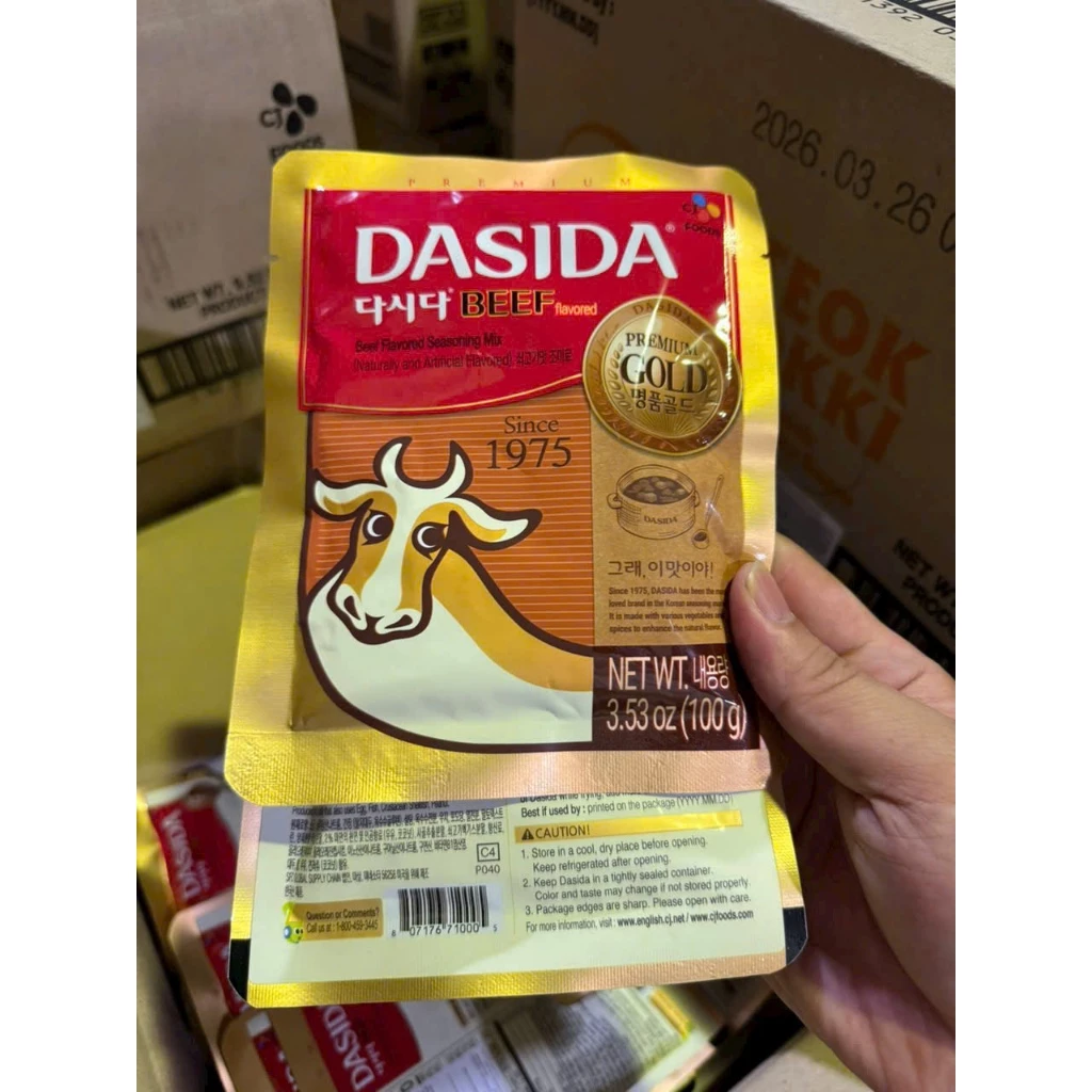 Hạt Nêm Bò, Bột Nêm Bò Hàn Quốc 100G - 쇠고기 다시다