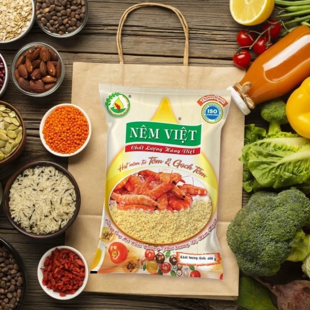 [Choice] Combo 2 Gói Hạt Nêm Tôm Và Gạch Tôm Nêm Việt TR1-14055-127 - Chuẩn Vị, Đậm Đà 400gr - 2