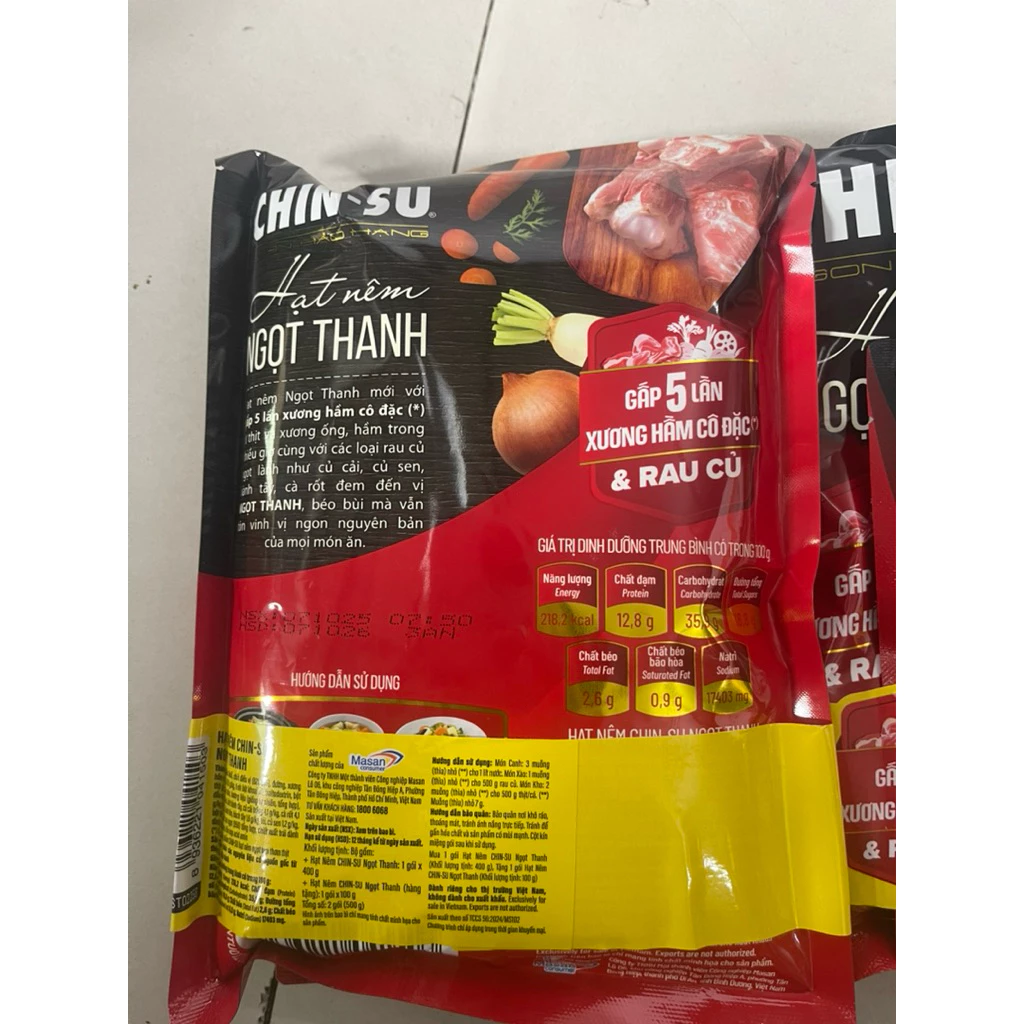 Mua 1 tặng 1 Hạt Nêm Ngọt Thanh Chinsu 400g tặng Hạt Nem chinsu 100g - 3