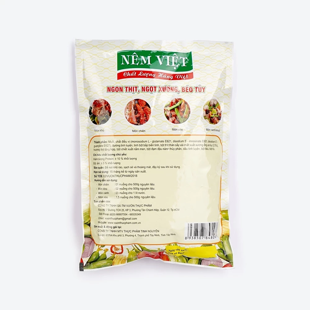 [Top Value] Hạt nêm xương hầm và tủy Nêm Việt (2347116080), chất lượng cao, gia vị bán chạy gói 500gr - 2