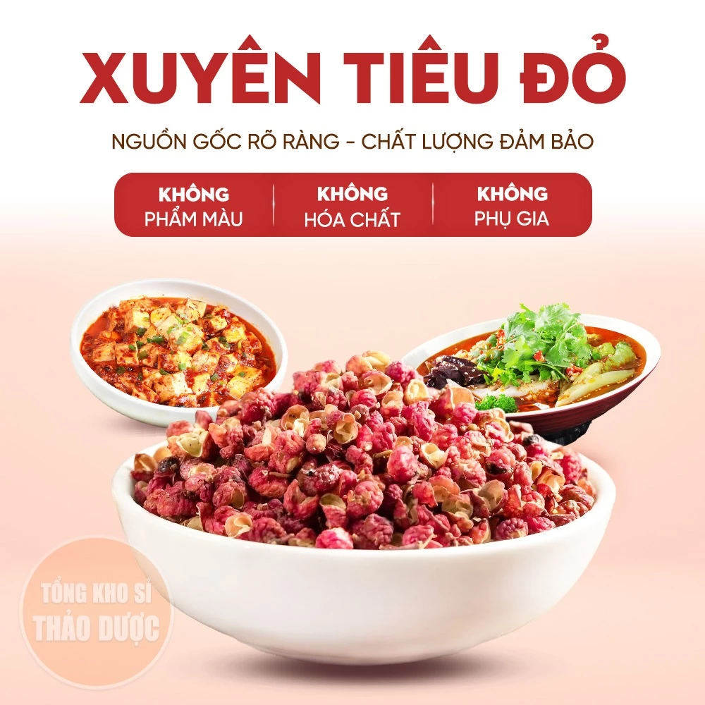 Hạt tiêu tứ xuyên 100g, xuyên tiêu đỏ khô, hoa tiêu làm gia vị, lẩu cay tứ xuyên, thơm, cay - 2