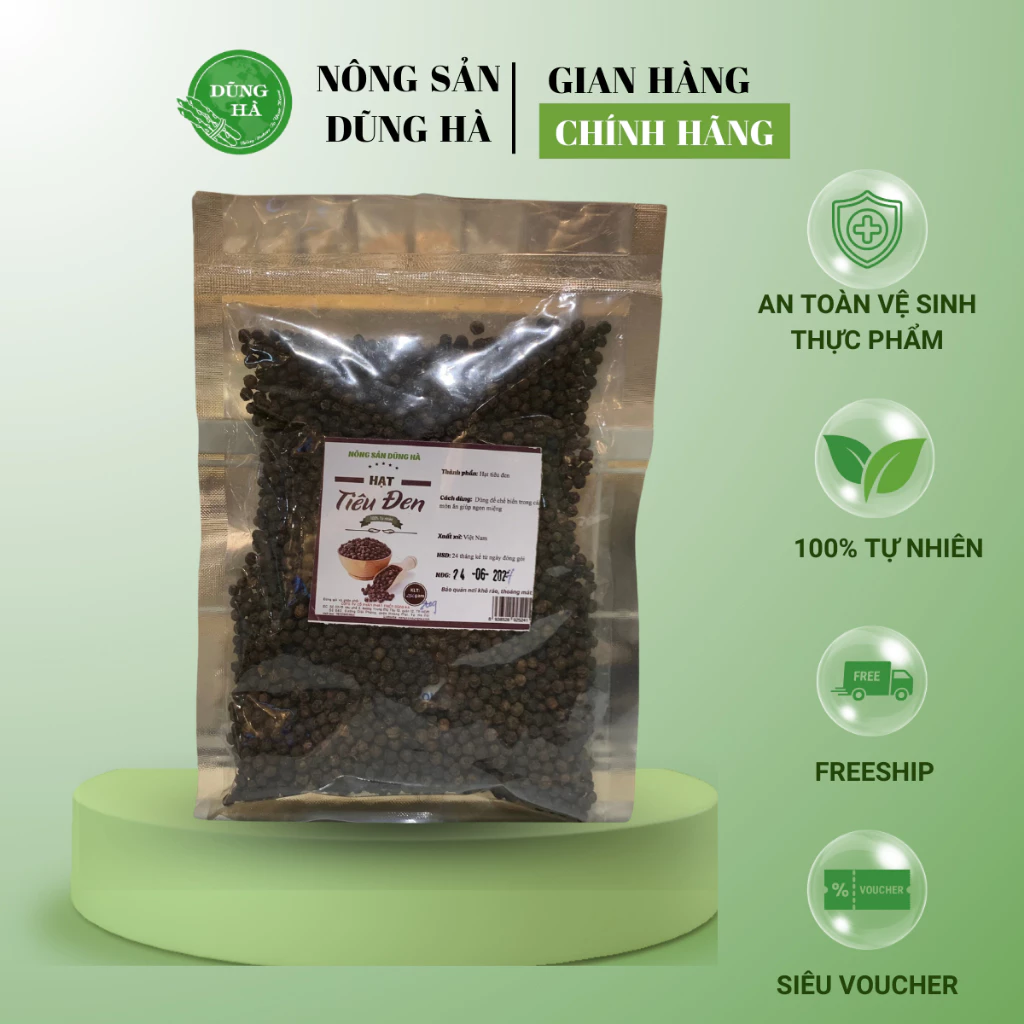 HẠT TIÊU ĐEN Nguyên Hạt Chất Lượng Loại 1, sử dụng trực tiếp hương vị cay nguyên bản