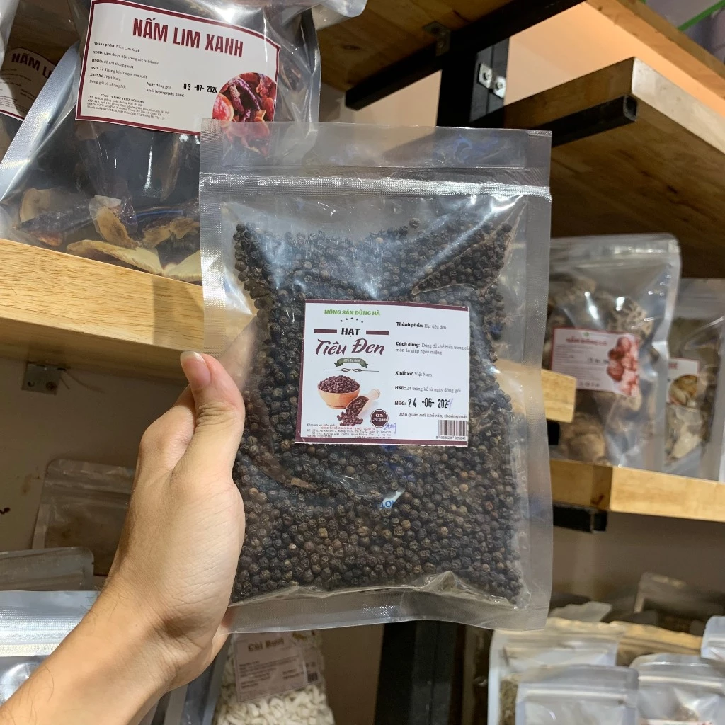 HẠT TIÊU ĐEN Nguyên Hạt Chất Lượng Loại 1, sử dụng trực tiếp hương vị cay nguyên bản - 2
