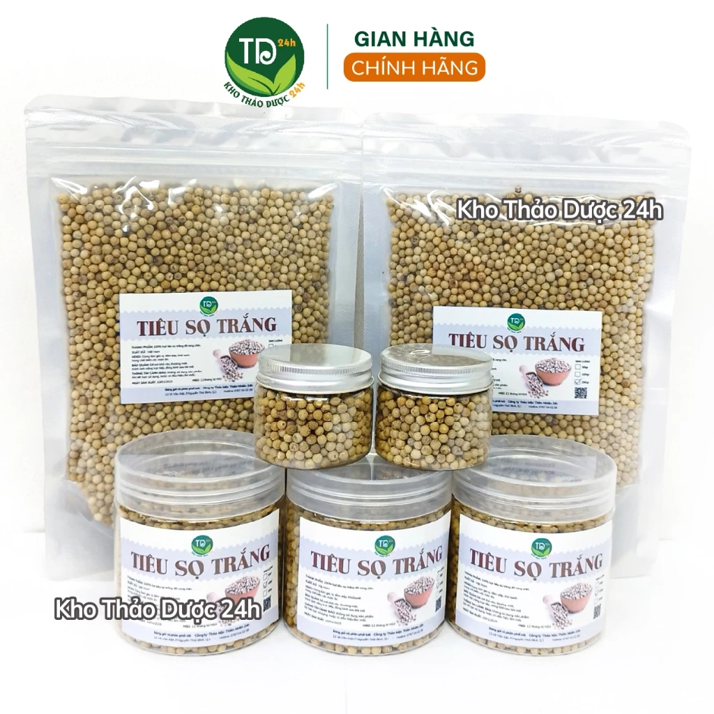 [100 gr] Hạt tiêu sọ, tiêu trắng Phú Quốc chính hiệu, cay, thơm, làm gia vị tẩm ướp, chiên, xào, kho cá, khử mùi tanh - 4