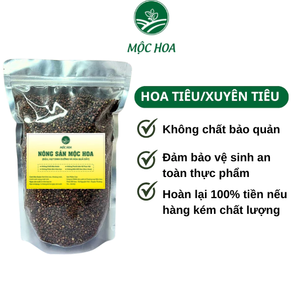 Hoa tiêu đỏ, xuyên tiêu, hạt tiêu tứ xuyên khô hàng loại 1 cay tê