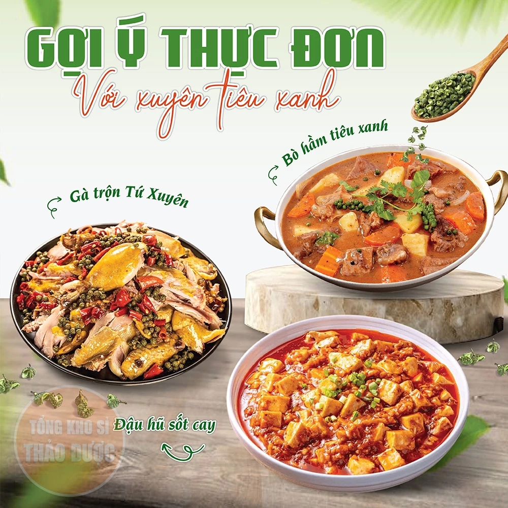 Xuyên tiêu xanh 100g, hạt tiêu tứ xuyên, cay tê, thơm, không lẫn tạp chất, gia vị món ăn Trung Hoa - 3