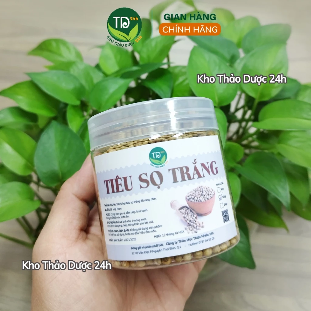 [100 gr] Hạt tiêu sọ, tiêu trắng Phú Quốc chính hiệu, cay, thơm, làm gia vị tẩm ướp, chiên, xào, kho cá, khử mùi tanh - 2
