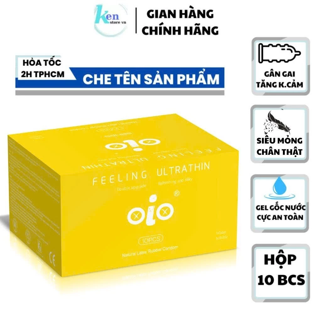 Bao cao su siêu mỏng OiO nhiều gel bôi trơn hỗ trợ kéo dài thời gian bcs chống xuất tinh sớm - 3
