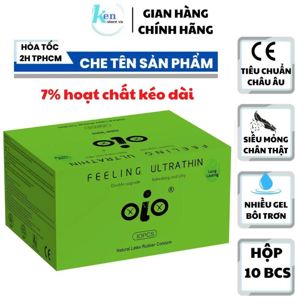 Bao cao su siêu mỏng OiO nhiều gel bôi trơn hỗ trợ kéo dài thời gian bcs chống xuất tinh sớm - 5