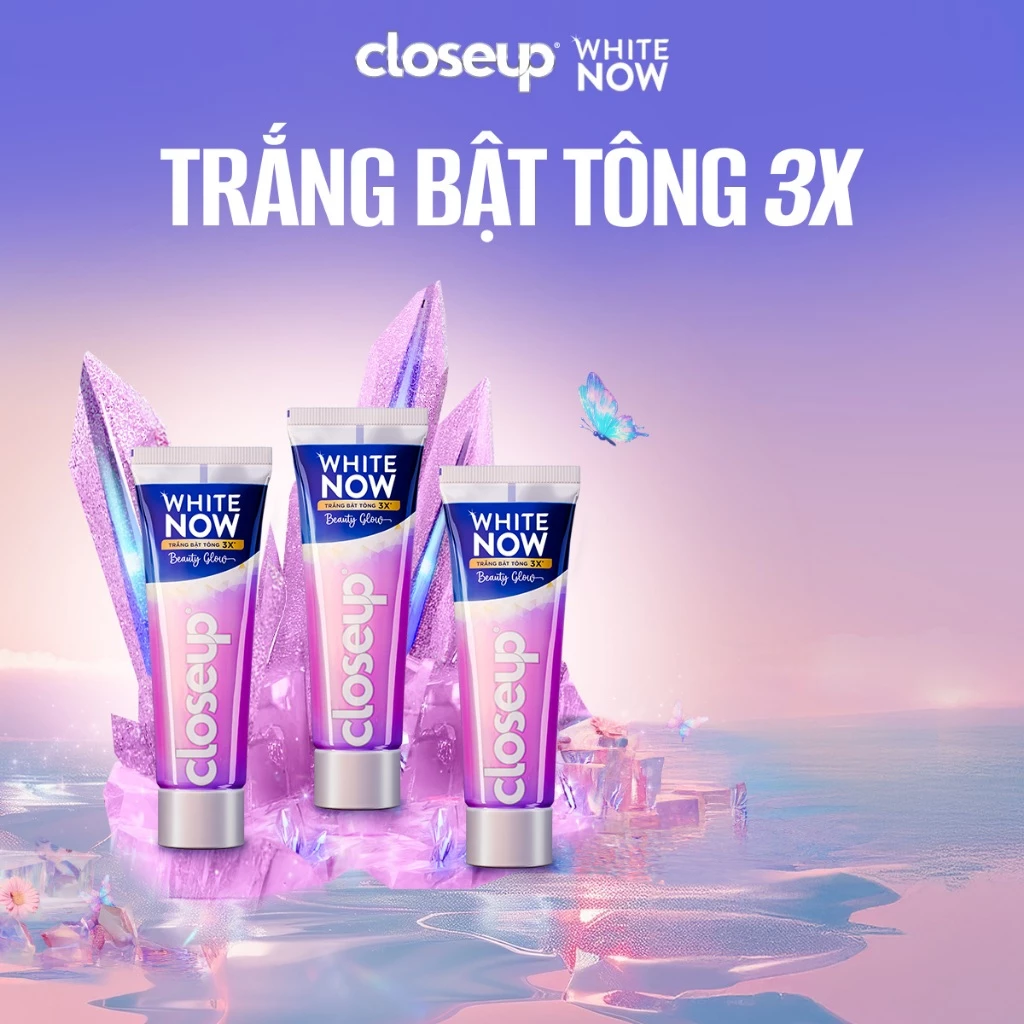 [LIVE] Combo 3 kem đánh răng CLOSEUP White Now - Trắng Bật Tông 3X tức thì từ Công nghệ Ánh Sáng Xanh 100g - 3