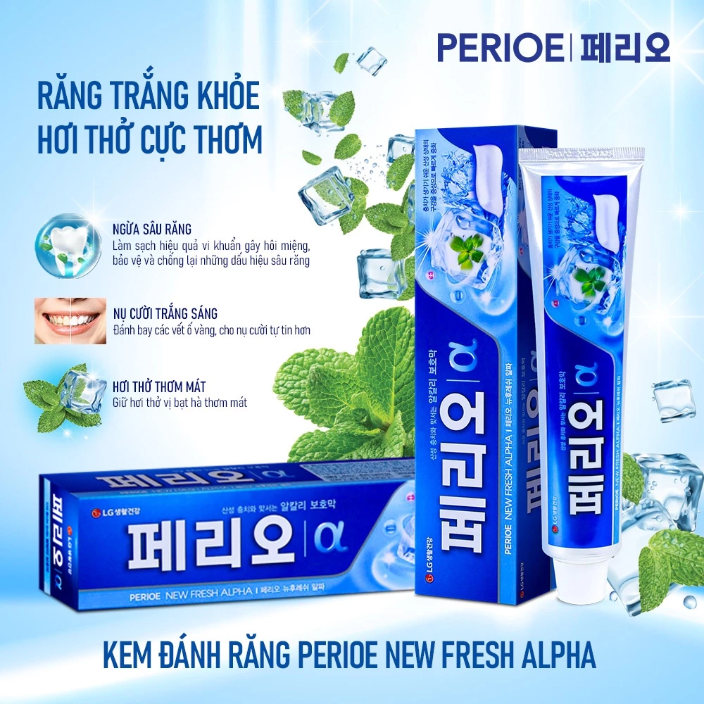 Kem Đánh Răng Perioe New Fresh Alpha 185g - 3