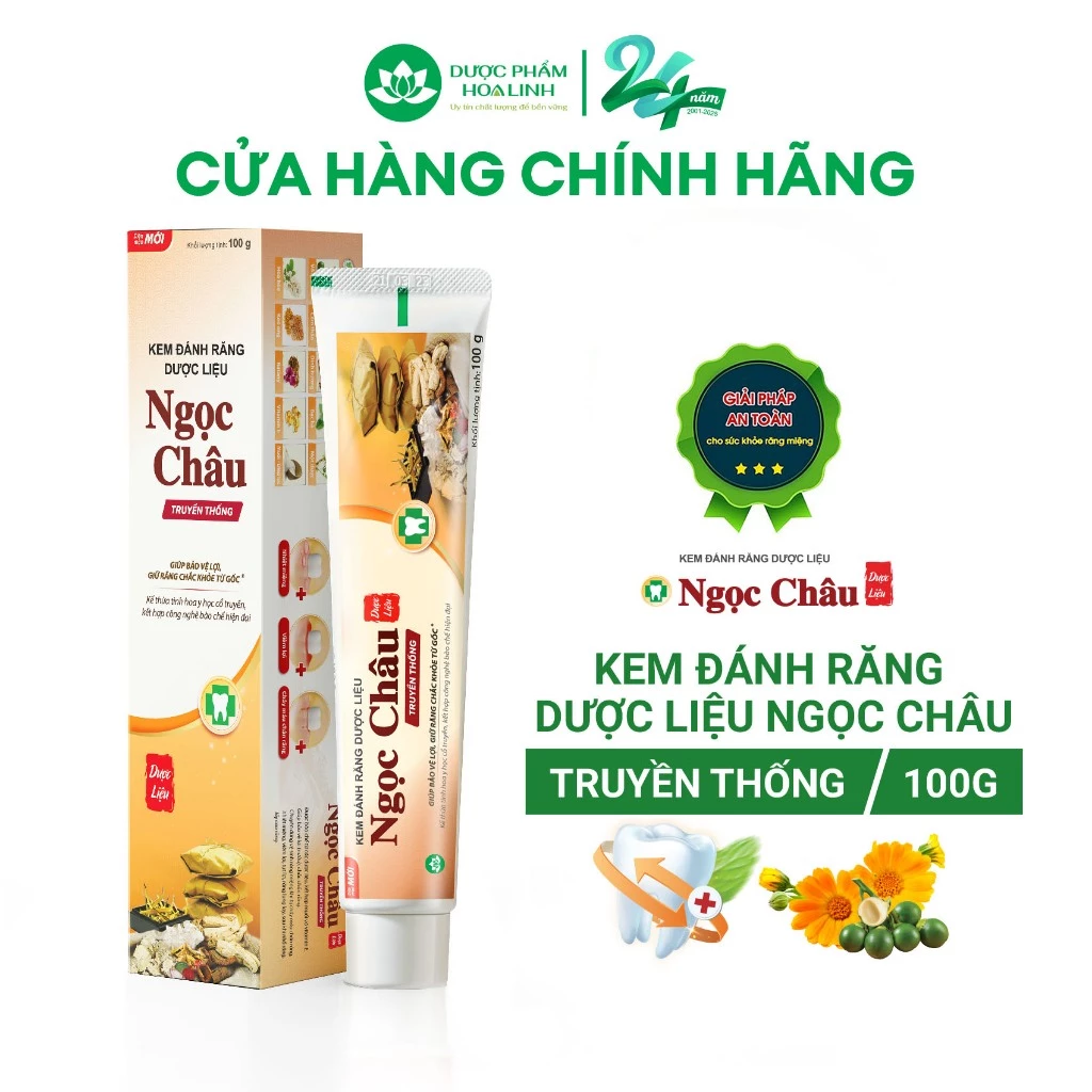 Kem đánh răng Ngọc Châu truyền thống 100g