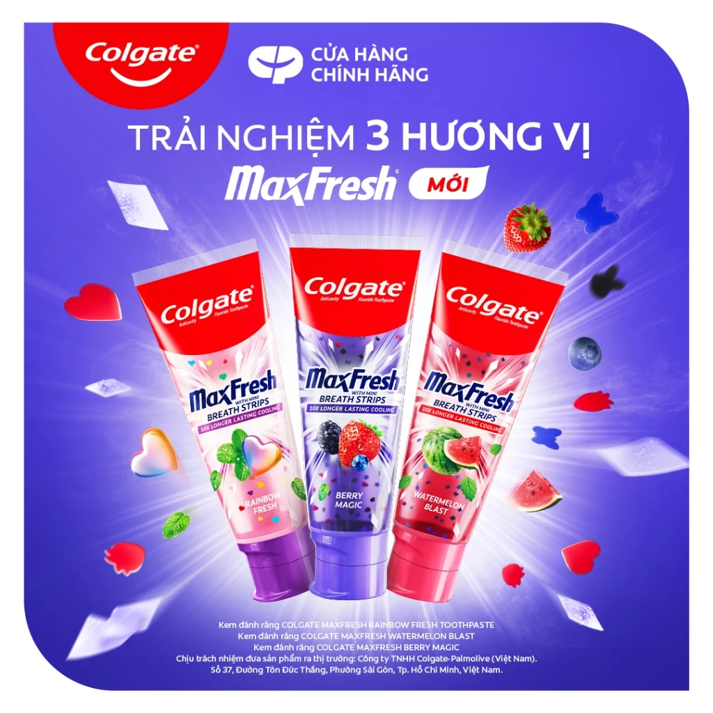 Kem đánh răng Colgate MaxFresh Hương nhiệt đới, tinh thể cầu vồng the mát 100g/ tuýp - 6