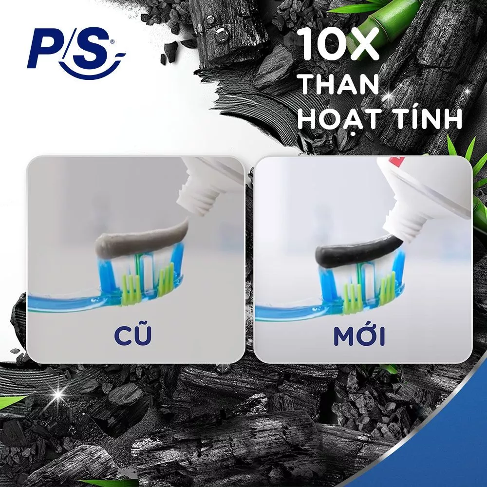 Bộ 3 Kem Đánh Răng P/S Trắng Răng Lành Tính - 100% Kiểm Chứng 230g/ hộp - 3