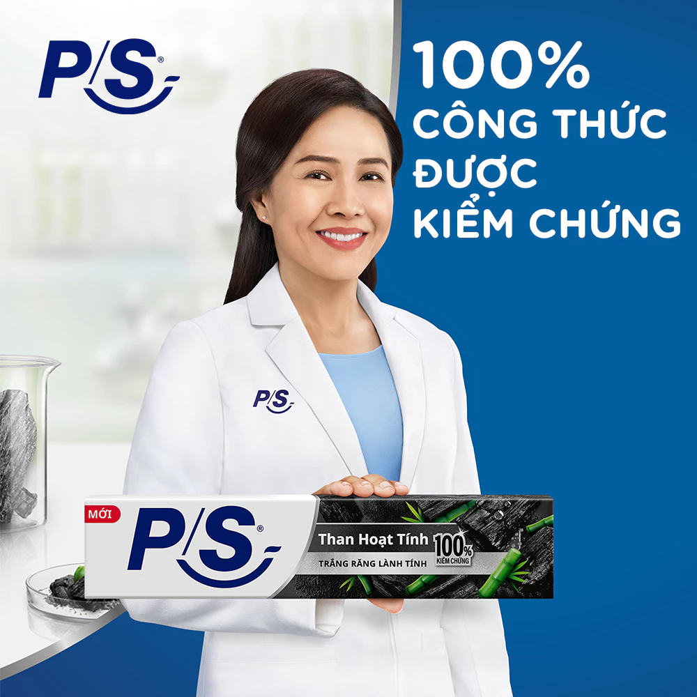 Bộ 3 Kem Đánh Răng P/S Trắng Răng Lành Tính - 100% Kiểm Chứng 230g/ hộp - 5