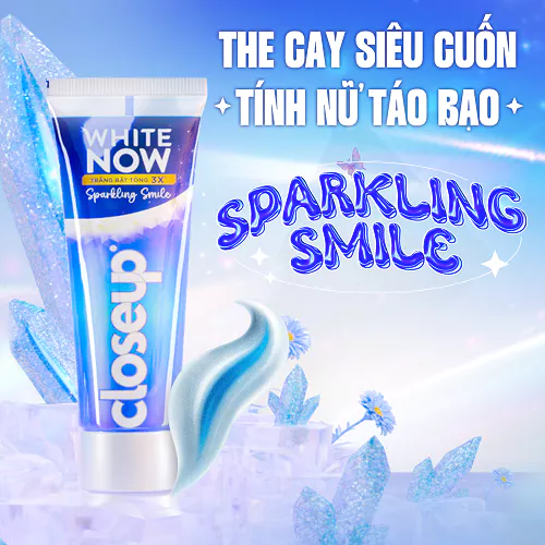 Kem đánh răng Closeup White Now - Trắng Bật Tông 3X TỨC THÌ với Công nghệ Ánh Sáng Xanh 100g - 3