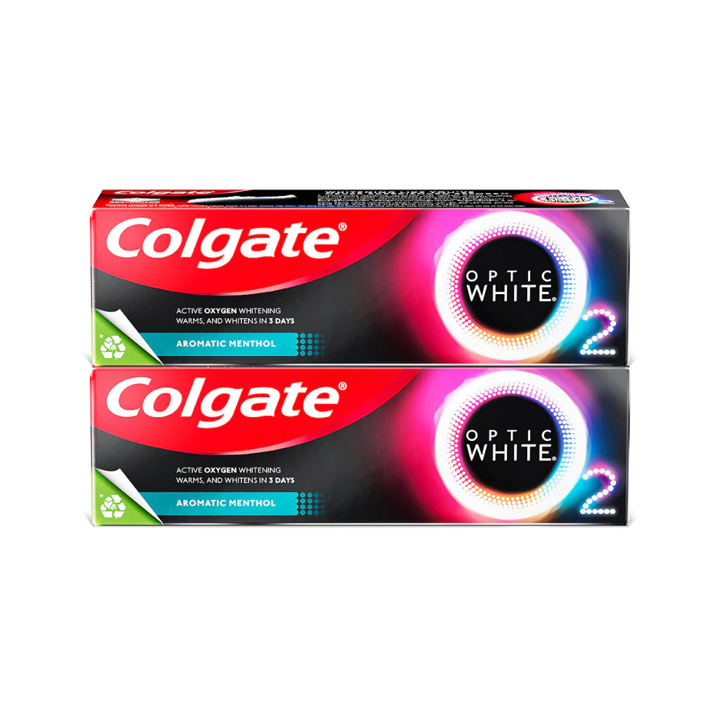 Bộ 2 Kem Đánh Răng Colgate trắng răng TRONG 3 NGÀY Optic White O2 với Oxy Hoạt Tính 85g/tuýp - 6