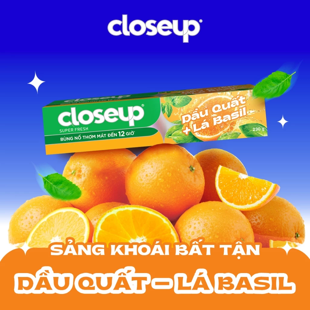 Kem Đánh Răng Closeup Trắng Răng Thơm Mát thành phần Thiên Nhiên 230G - 2