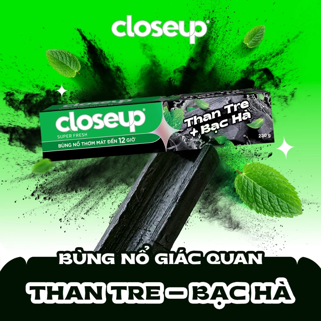 Kem Đánh Răng Closeup Trắng Răng Thơm Mát thành phần Thiên Nhiên 230G - 3
