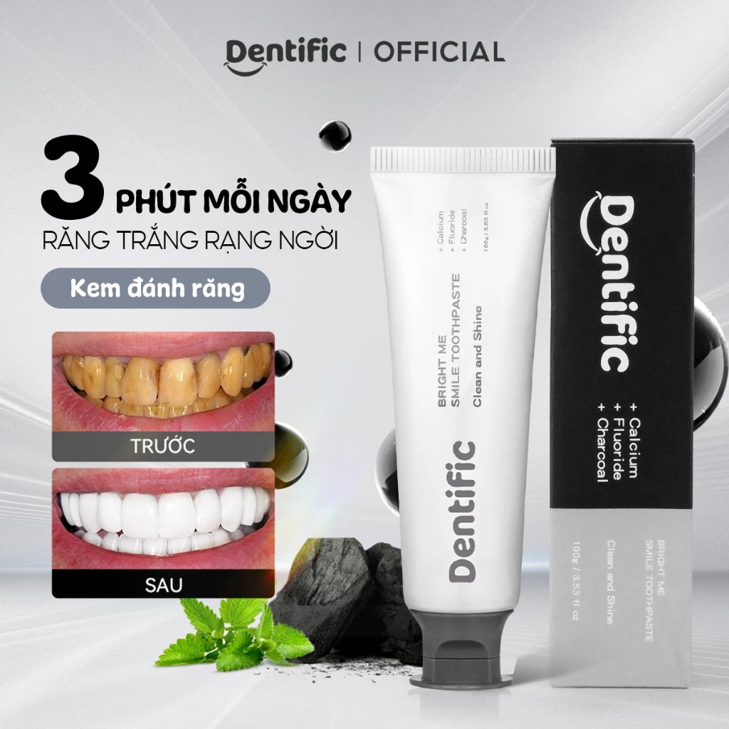 Kem đánh răng Dentific Hỗ trợ làm trắng và làm sạch răng miệng 100g trắng răng