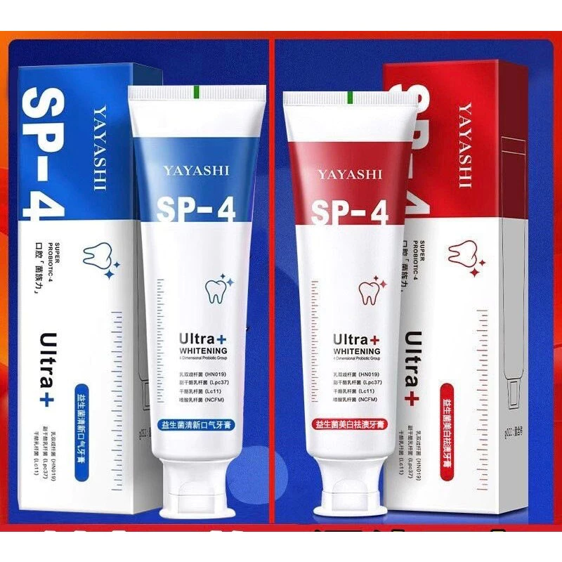 [ CHÍNH HÃNG ] Kem Đánh Răng SP-4 Yayashi Ultra+ Whitening 120g Trắng Sáng, Khử Mùi, Thơm Mát - 4