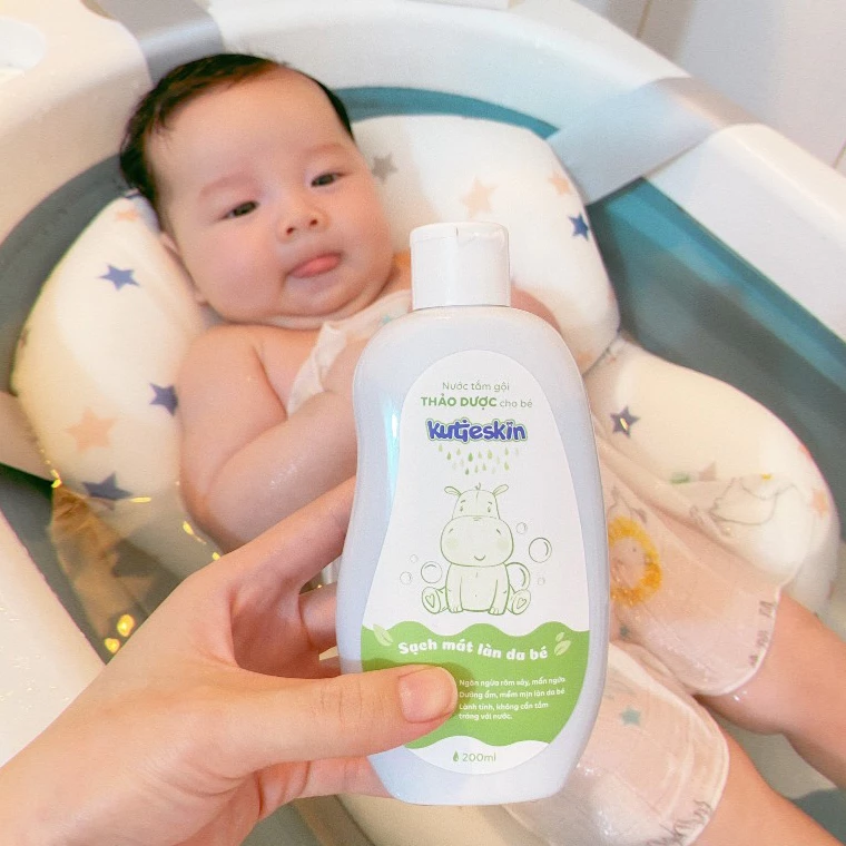 Nước tắm gội thảo dược cho bé Kutieskin 200ml/ 500ml - 3