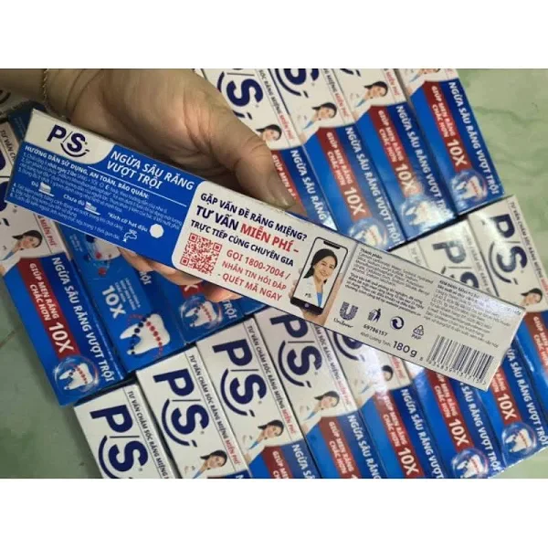 Kem Đánh Răng PS Ngừa Sâu Răng Vượt Trội 180g - Hàng Unilever chính hãng