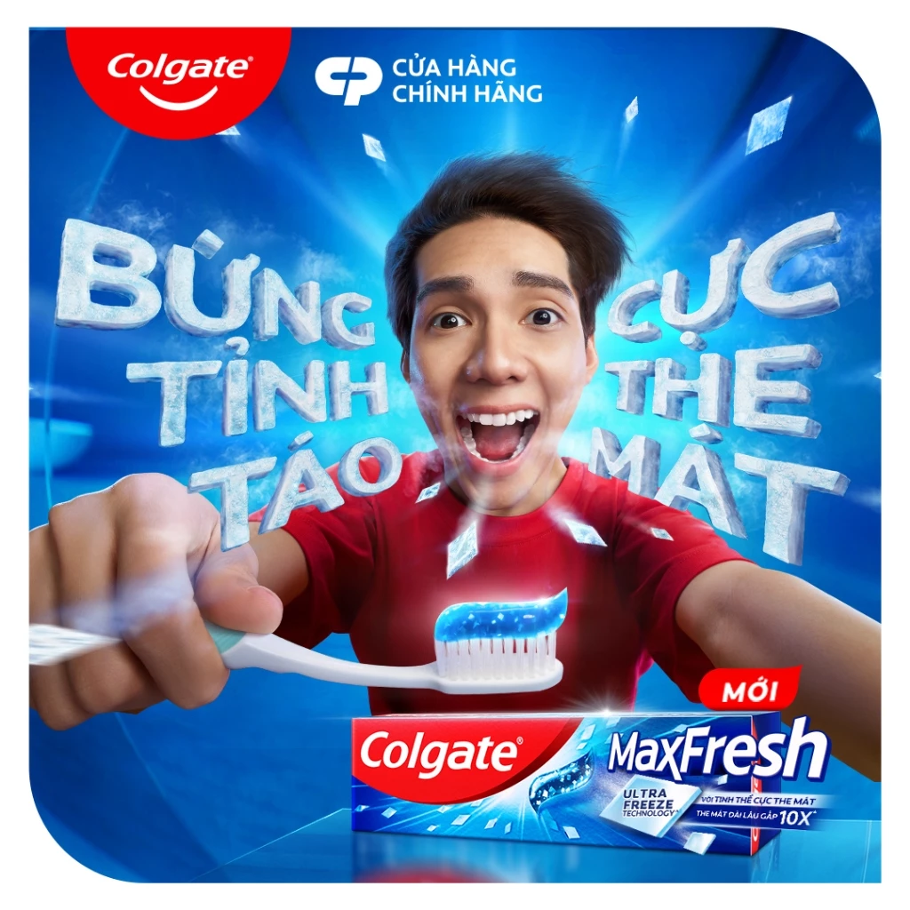 Bộ 4 Kem đánh răng Colgate Maxfresh bạc hà the mát 225g/tuýp tặng bàn chải đánh răng lông mềm - 5