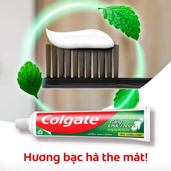 Kem đánh răng Colgate ngừa sâu răng răng chắc khỏe 225g/tuýp - Tặng bàn chải - 3