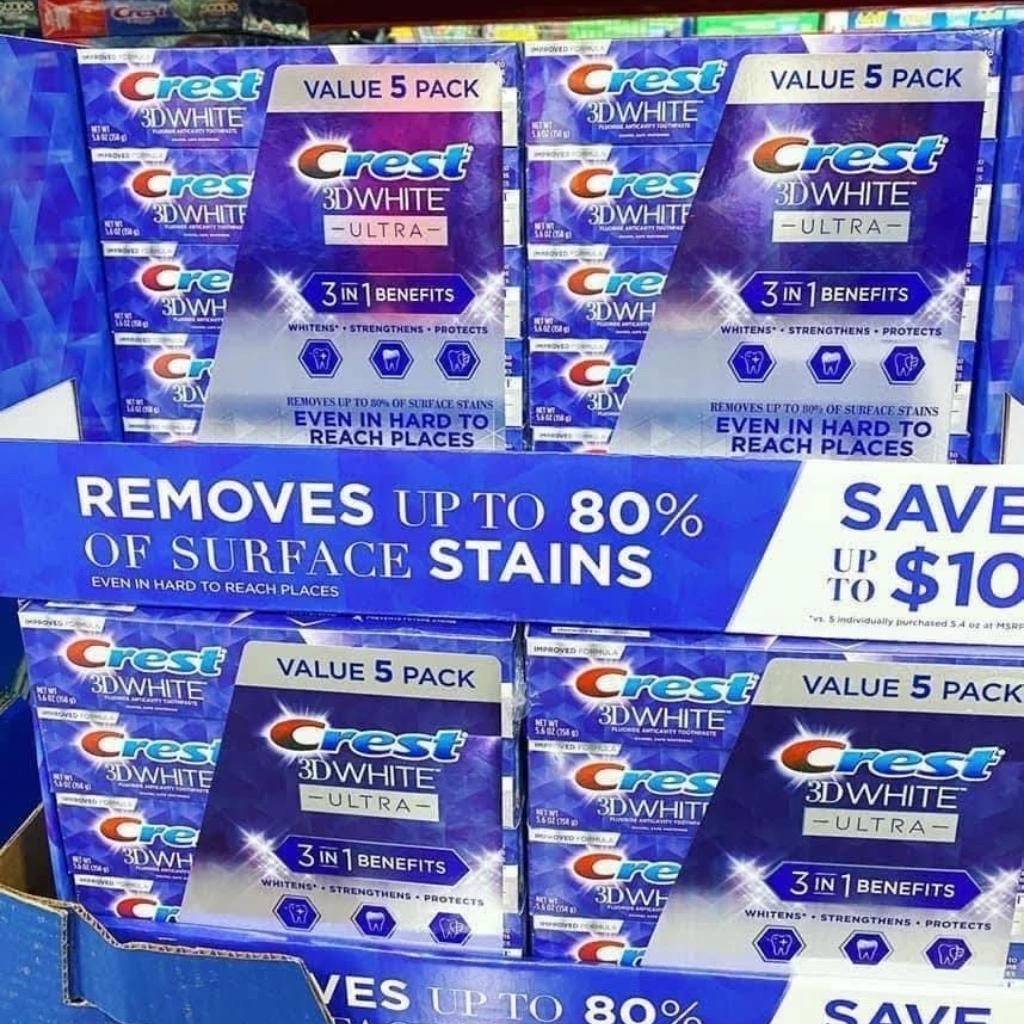 Kem Đánh Răng Siêu Trắng Răng Crest 3D White - Crest Pro Heal - Crest Cavity - Crest Brilliance... Chính Hãng Mỹ - 3