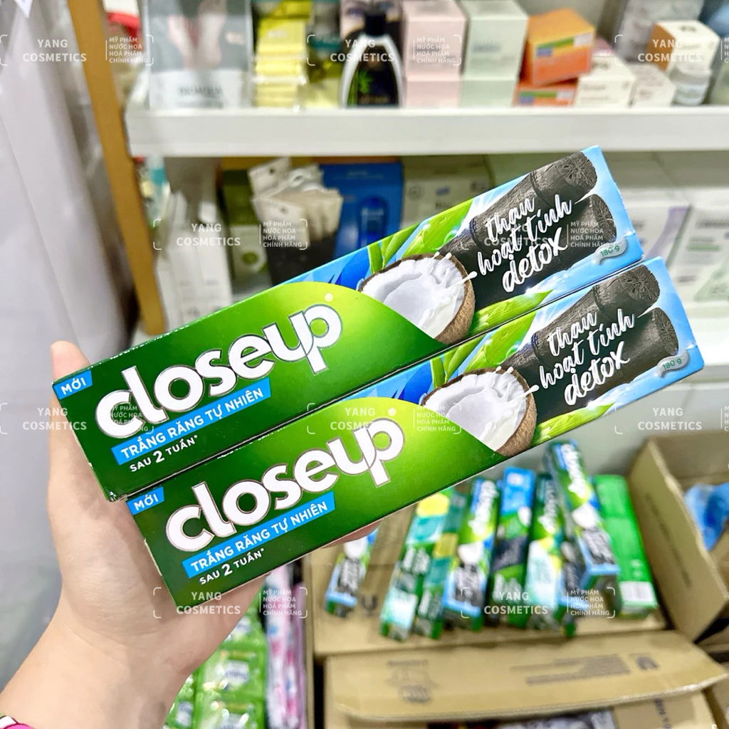 Kem Đánh Răng Closeup 180G Muối Biển Detox Chanh - Detox Than Hoạt Tính Dừa Close Up HÀNG CÔNG TY - 2