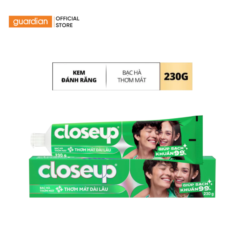 Kem Đánh Răng Closeup Bạc Hà The Mát 230g