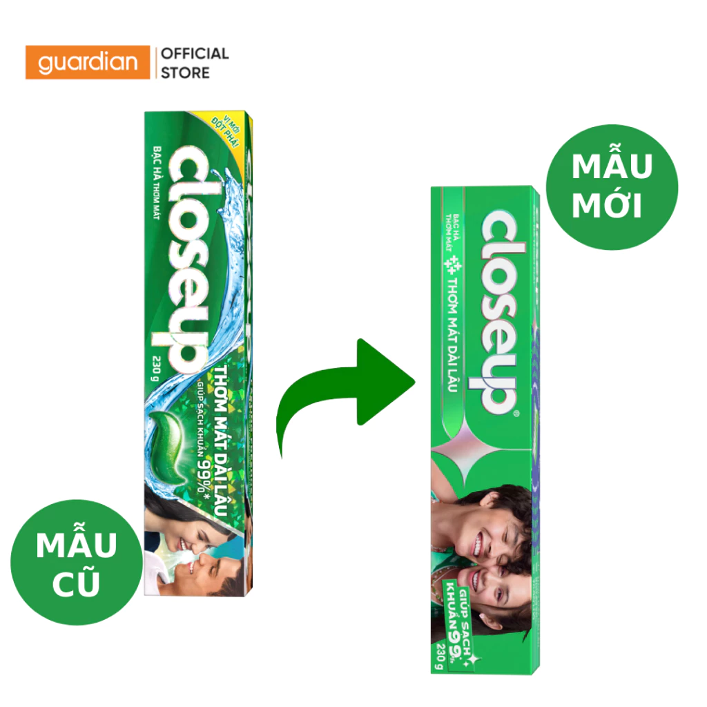Kem Đánh Răng Closeup Bạc Hà The Mát 230g - 2